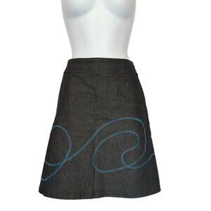 KARKASS QUEBEC CITY COTTON SKIRT Sz Small / 29 WAIST MADE BY DESIGNER IN CANADA
